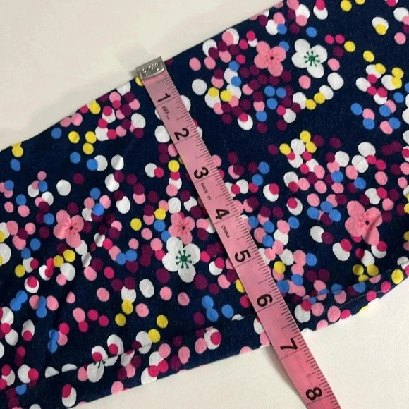 Imperfect The Talbots tee size 2x faded navy blue floral long sleeve Talbots top - Picture 5 of 11